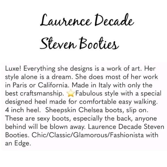 Laurence Decade Chic & Edgy Steven Booties (8.5) - Picture 2 of 16